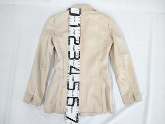 LOEWE Leather Size 38 Tailored Jacket