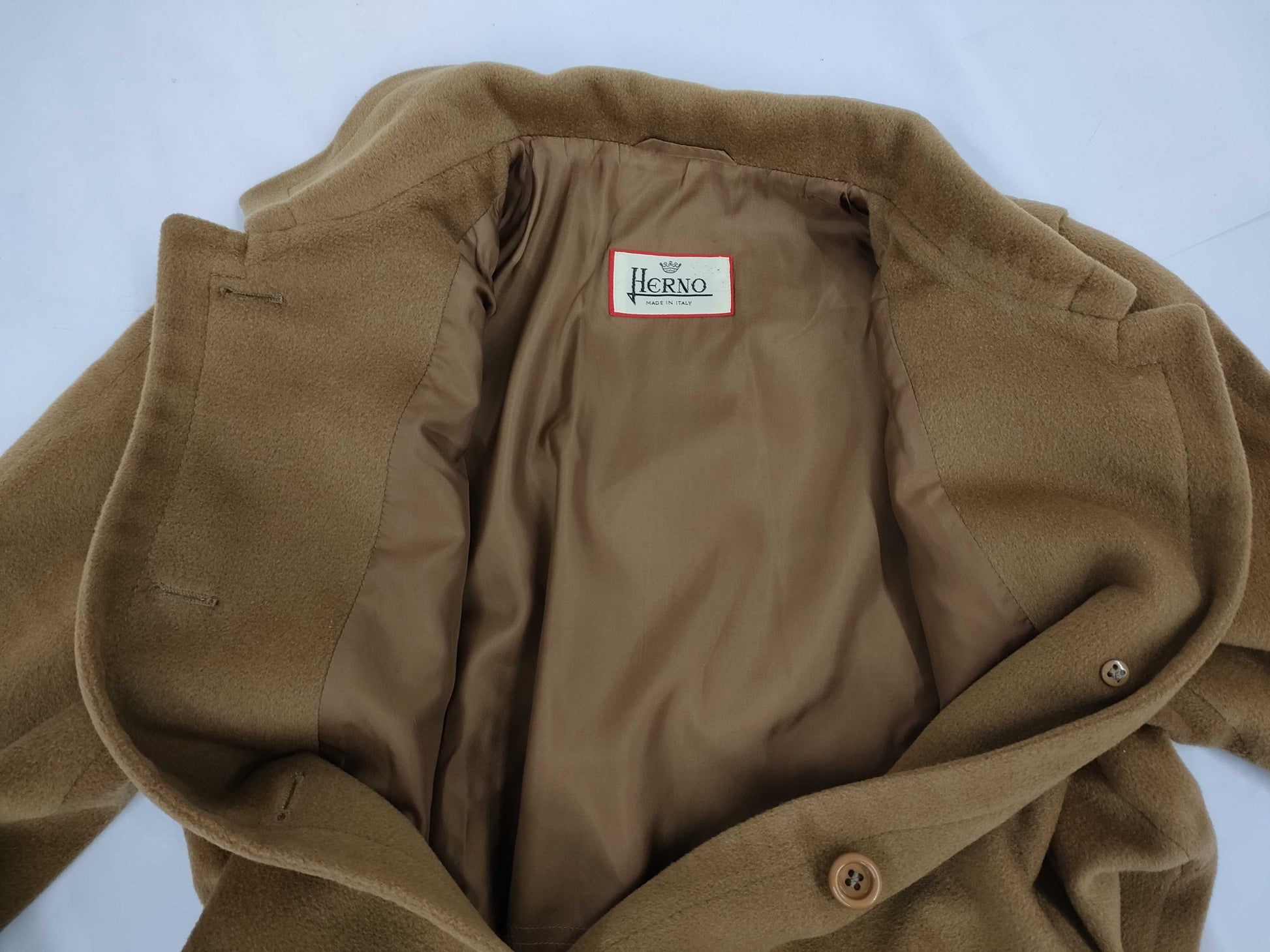 HERNO Cashmere Coat Lining All-Over Pattern Men's? coat