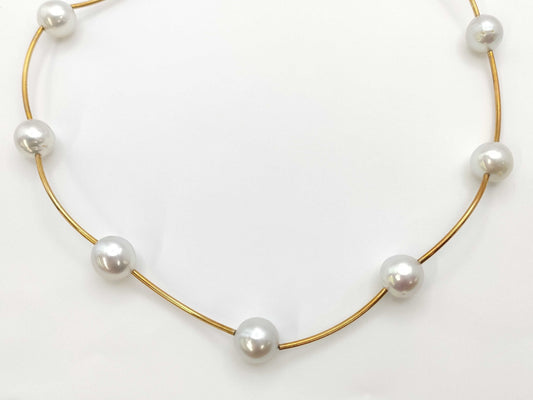 TASAKI Pearl Diameter Approx. 9.9-10.7mm K18 23.7g Necklace