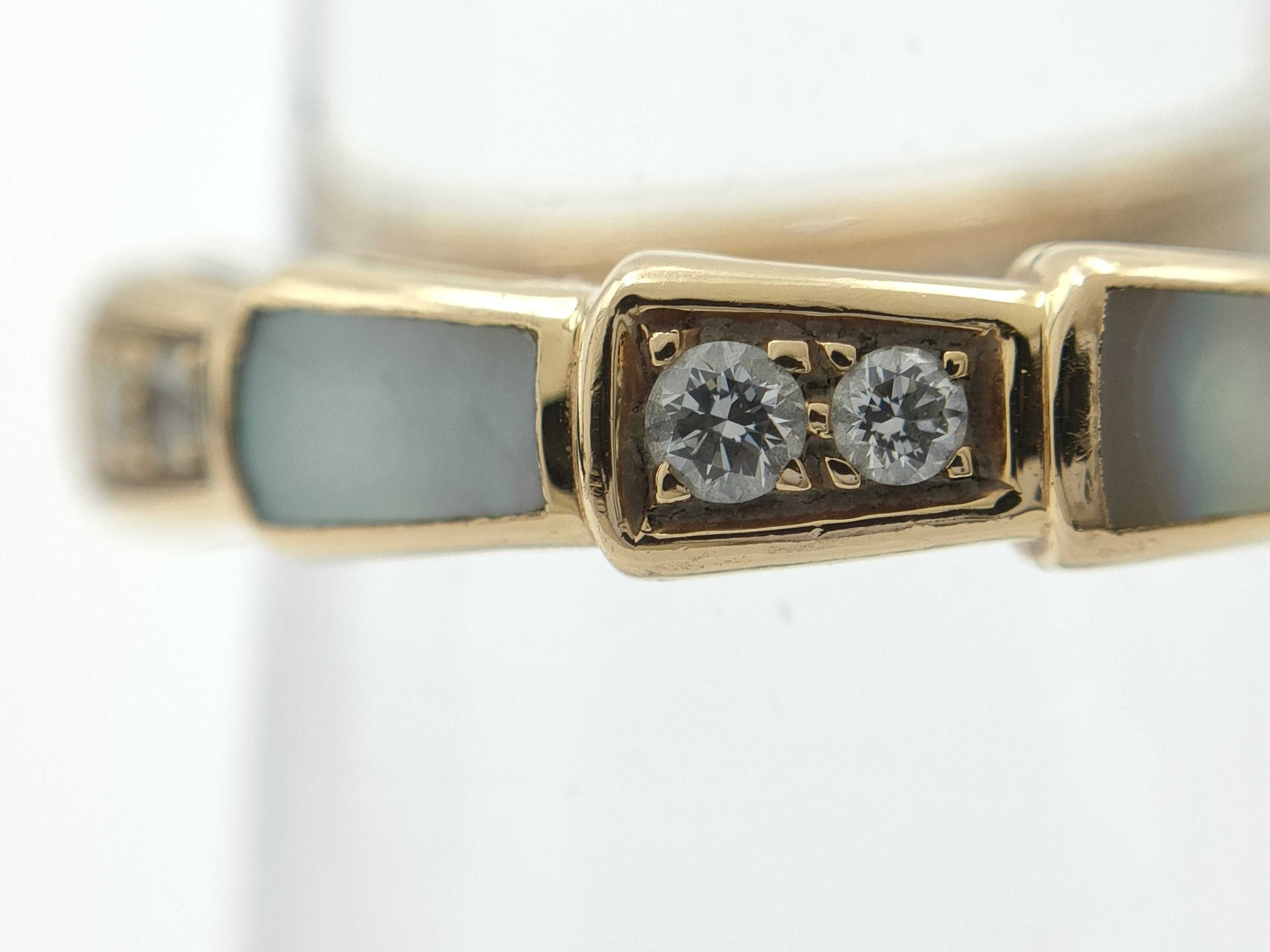 BVLGARI Serpenti Shell Diamond #49 Au750 3.6g Ring