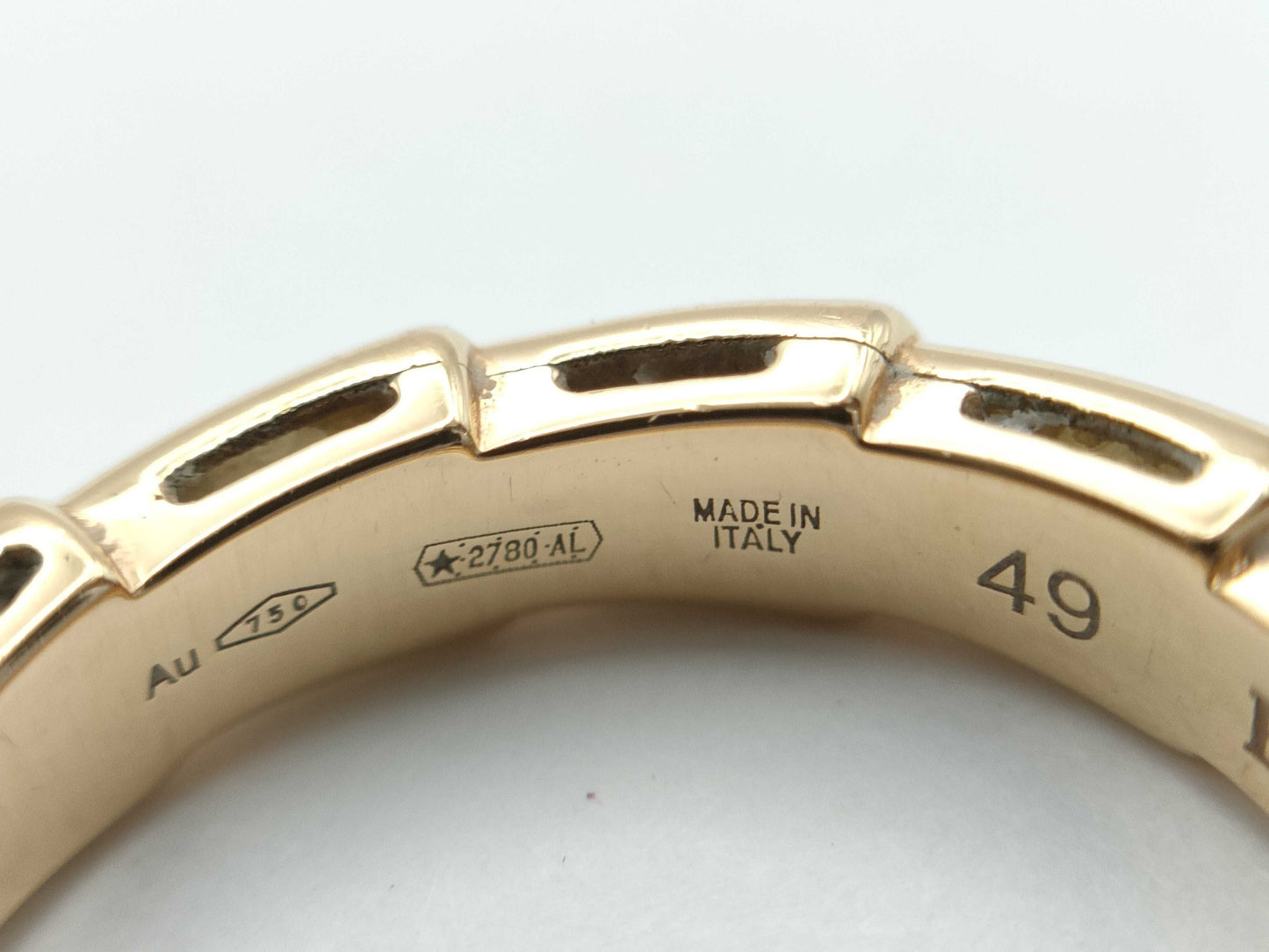 BVLGARI Serpenti Shell Diamond #49 Au750 3.6g Ring