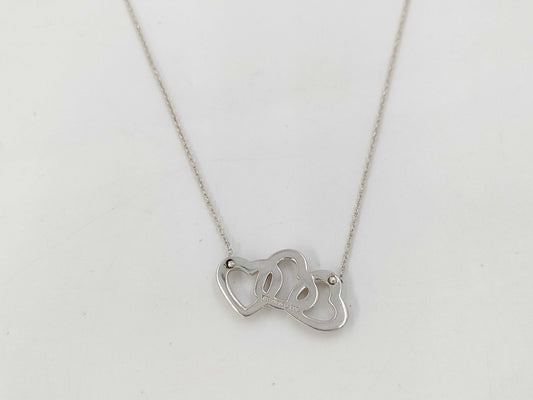 Tiffany&Co. Tiffany Triple Heart 3.2g Necklace