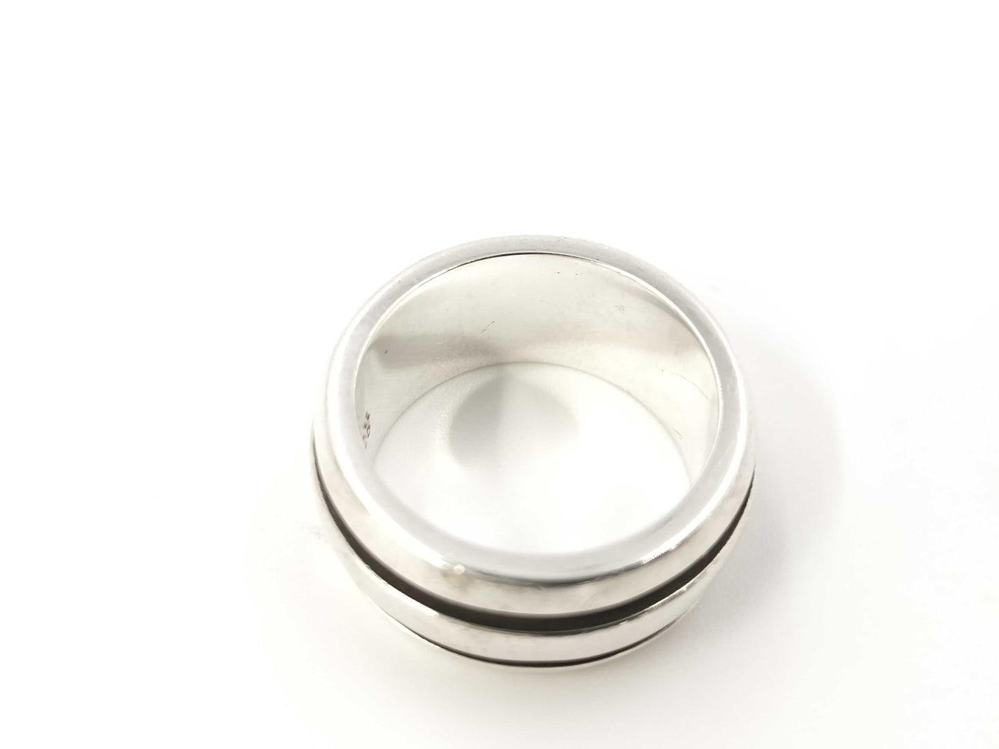 Tiffany&Co. Grooved Double Line 9.8g Ring