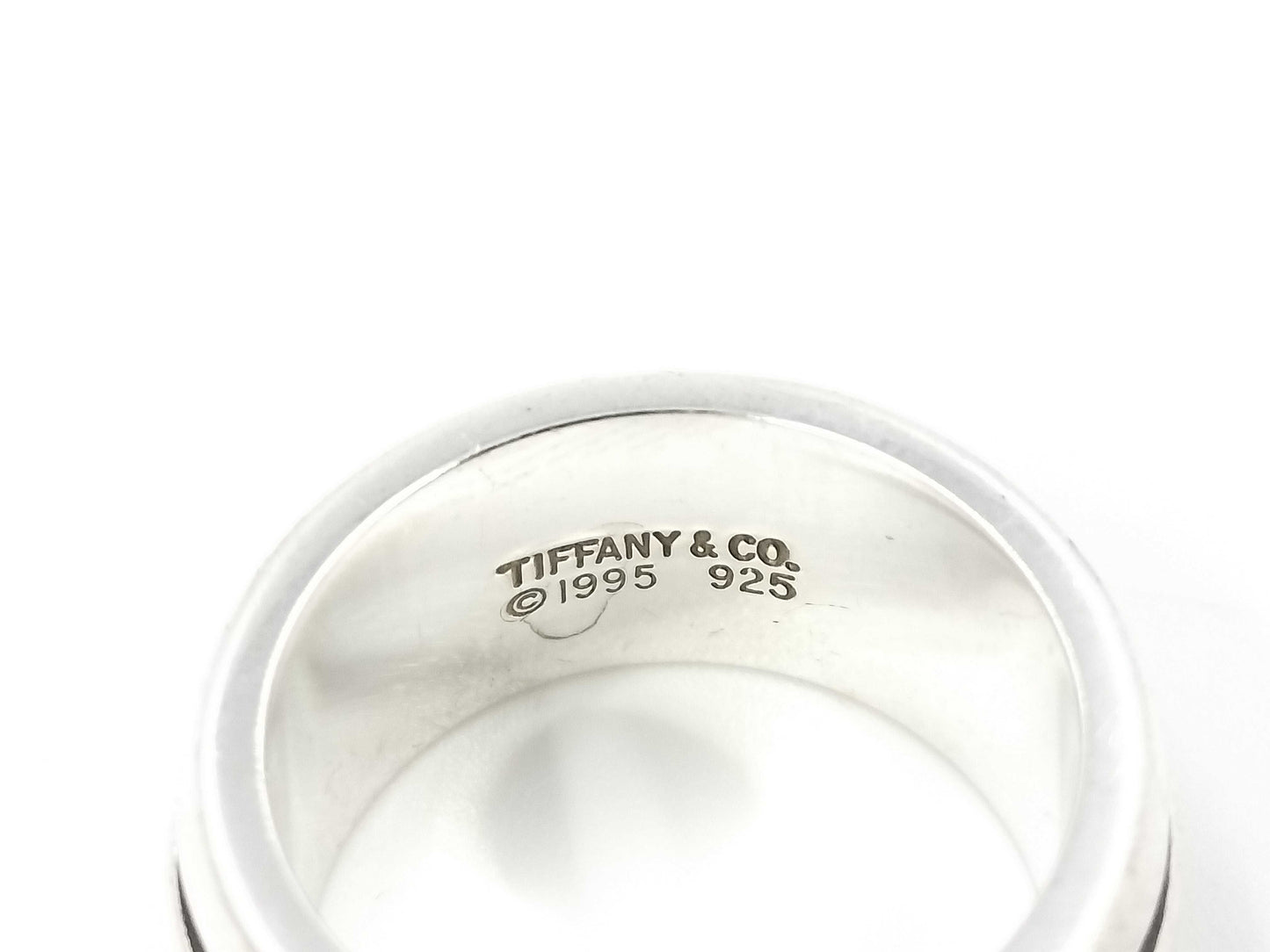 Tiffany&Co. Grooved Double Line 9.8g Ring