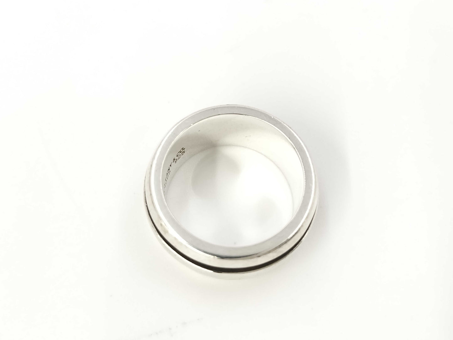 Tiffany&Co. Grooved Double Line 9.8g Ring
