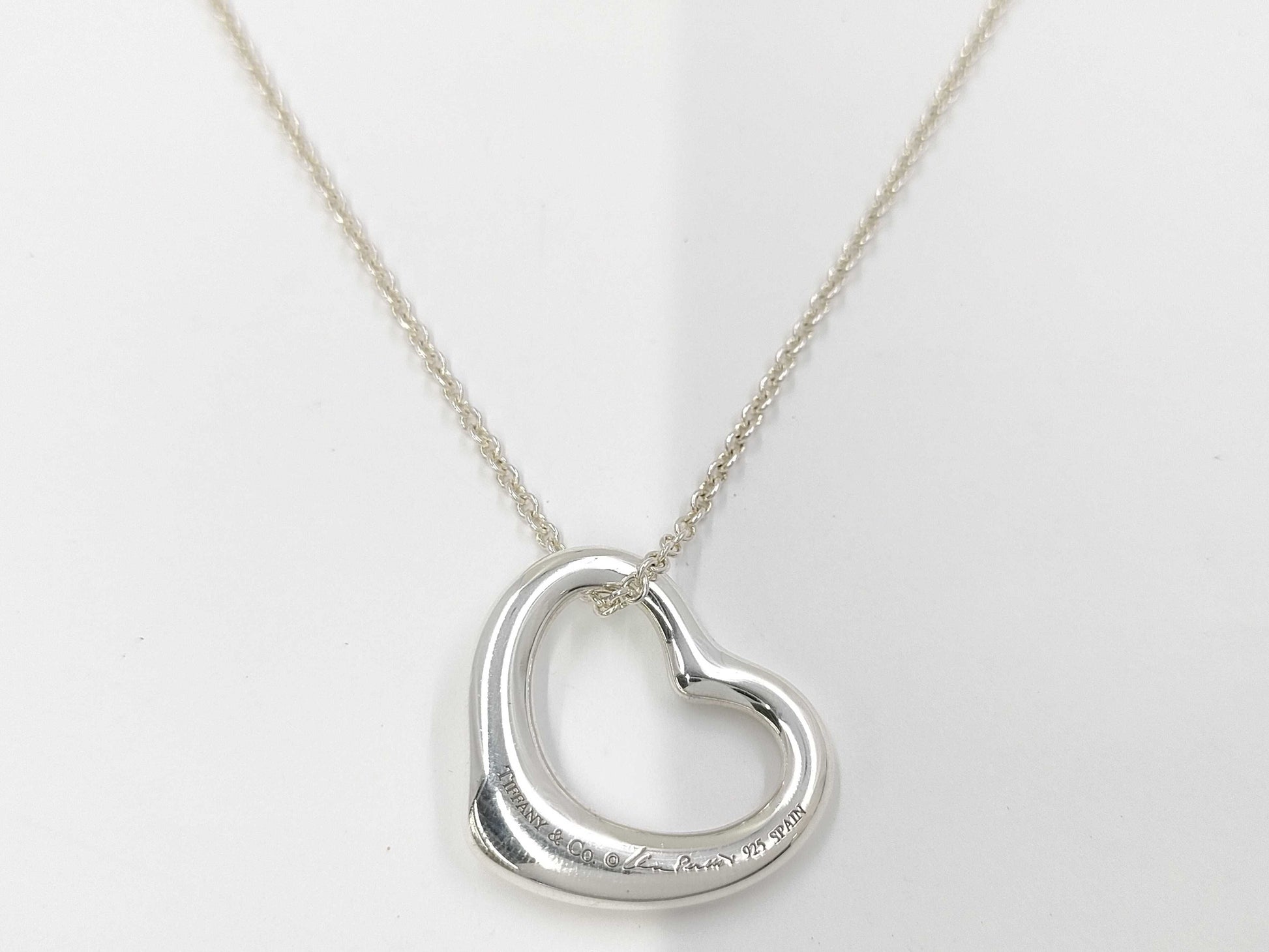 Tiffany&Co. Open Heart 7.2g Necklace