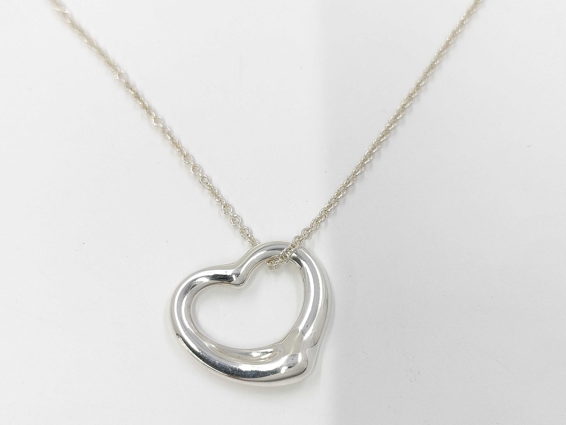 Tiffany&Co. Open Heart 7.2g Necklace
