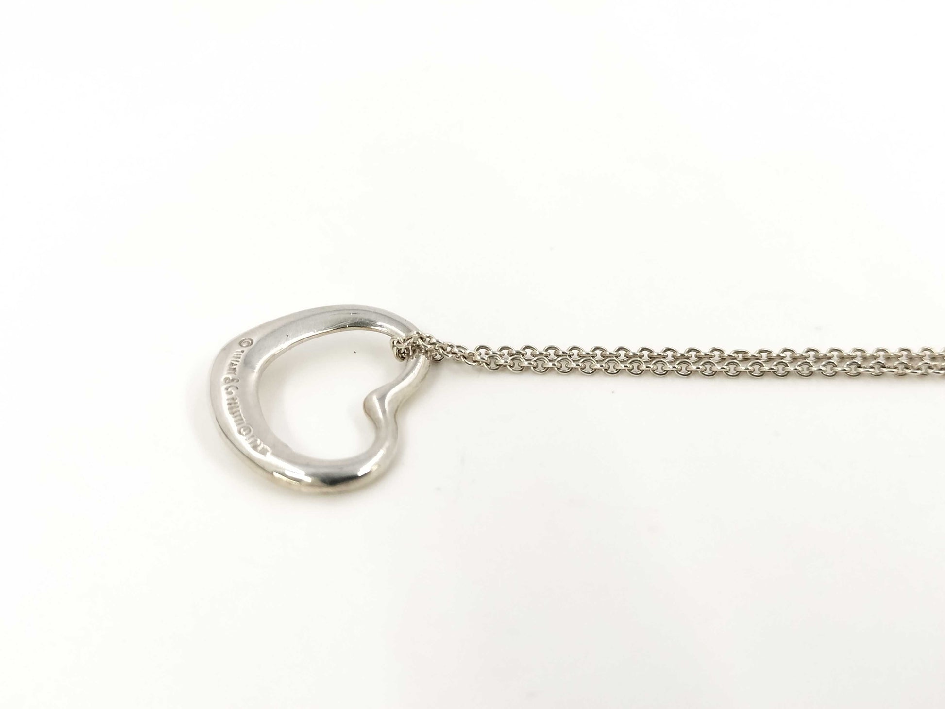 Tiffany&Co. Open Heart 5.4g Necklace