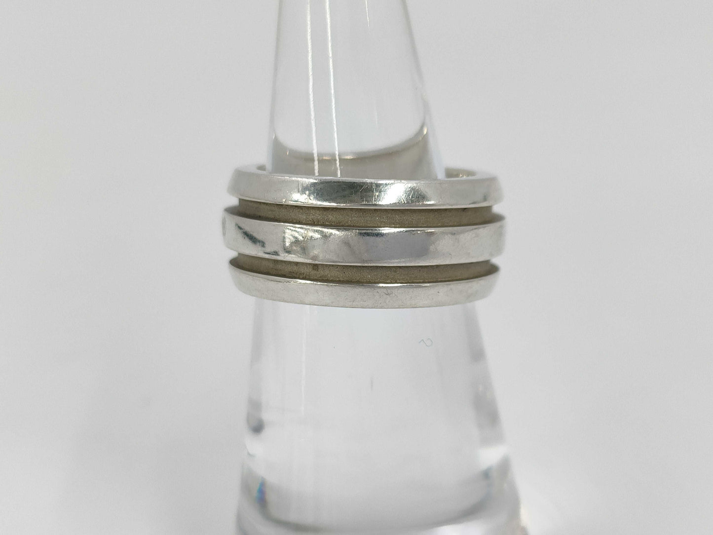 Tiffany&Co. Grooved Double Line 10.5g Ring