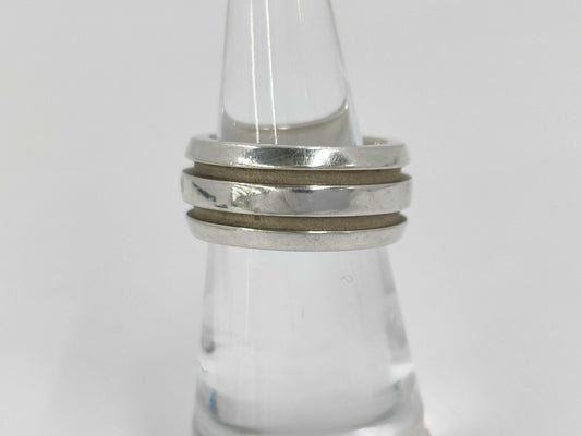 Tiffany&Co. Grooved Double Line 10.5g Ring