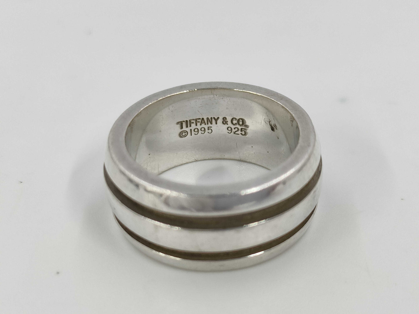 Tiffany&Co. Grooved Double Line 10.5g Ring