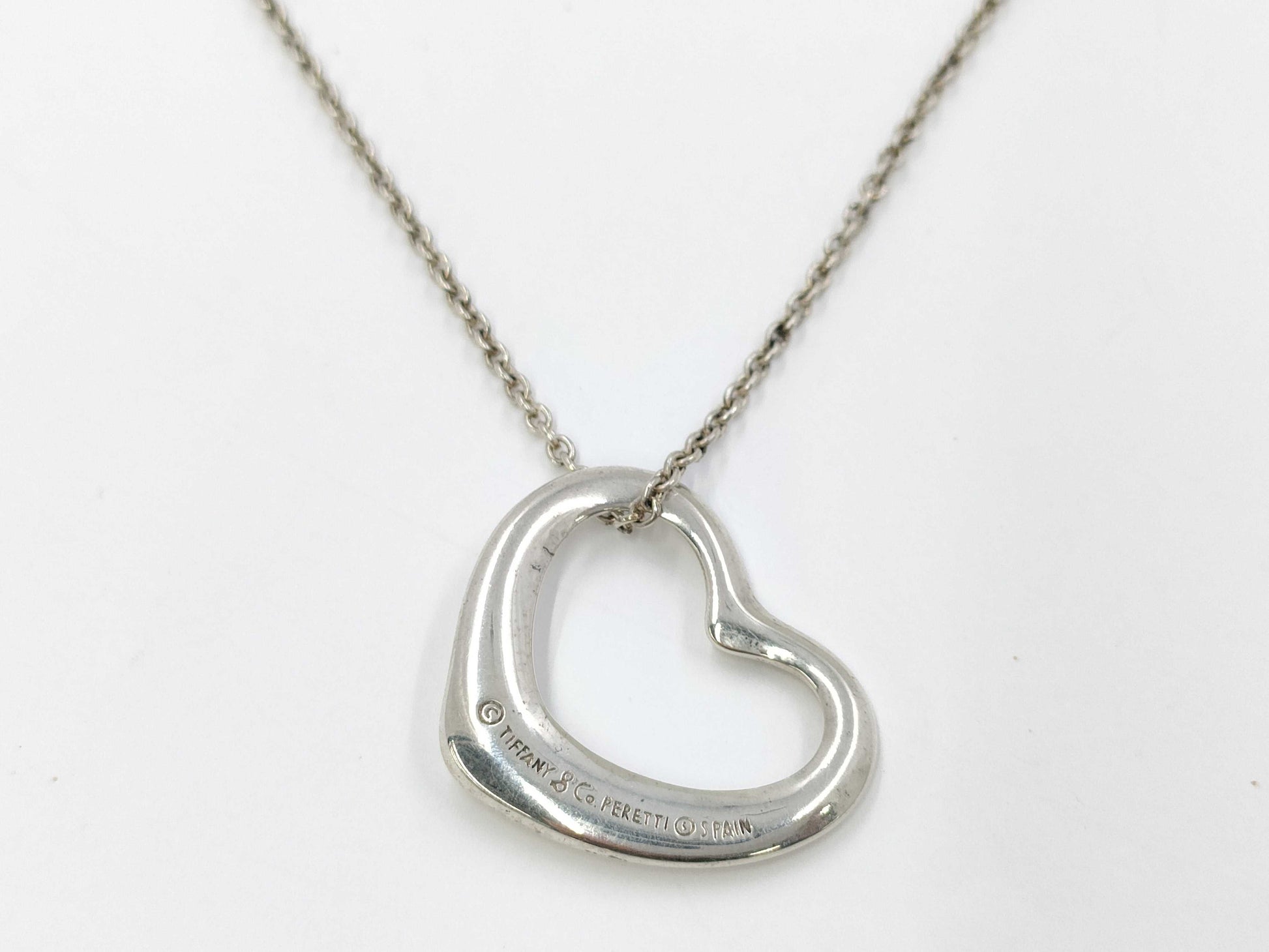 Tiffany&Co. Tiffany Open Heart 5.1g Necklace