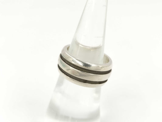 Tiffany & Co. Grooved Double Line 9.4g Ring