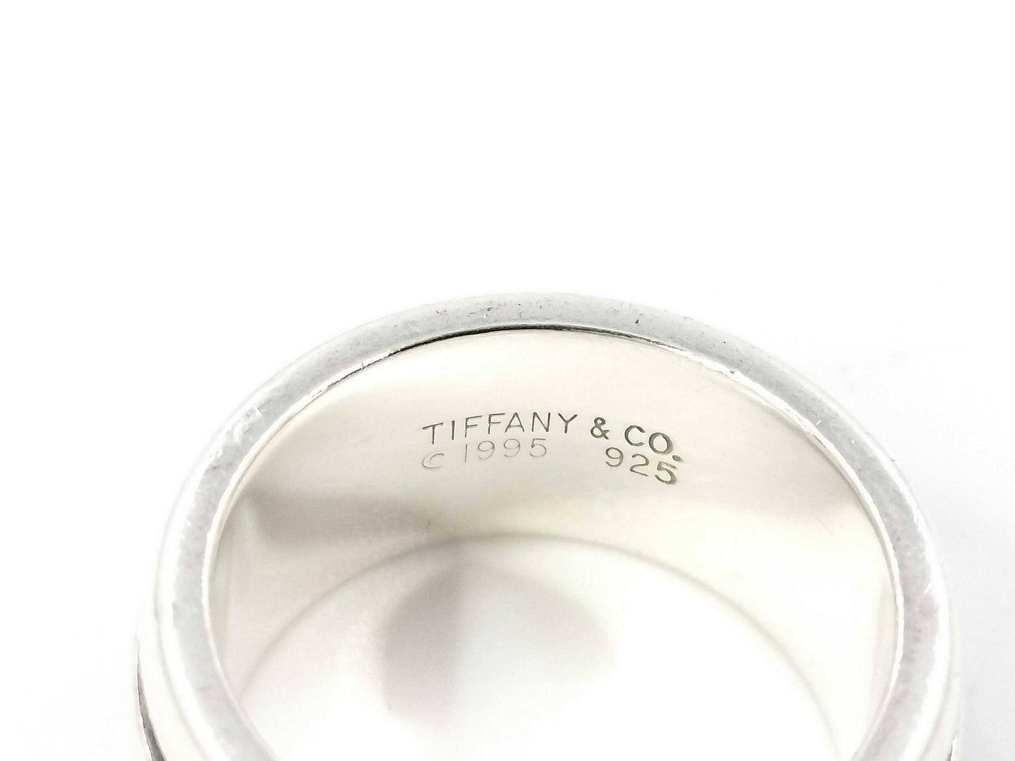 Tiffany&Co. Grooved Double Line 9.6g Ring