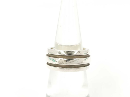 Tiffany&Co. Grooved Double Line 9.6g Ring