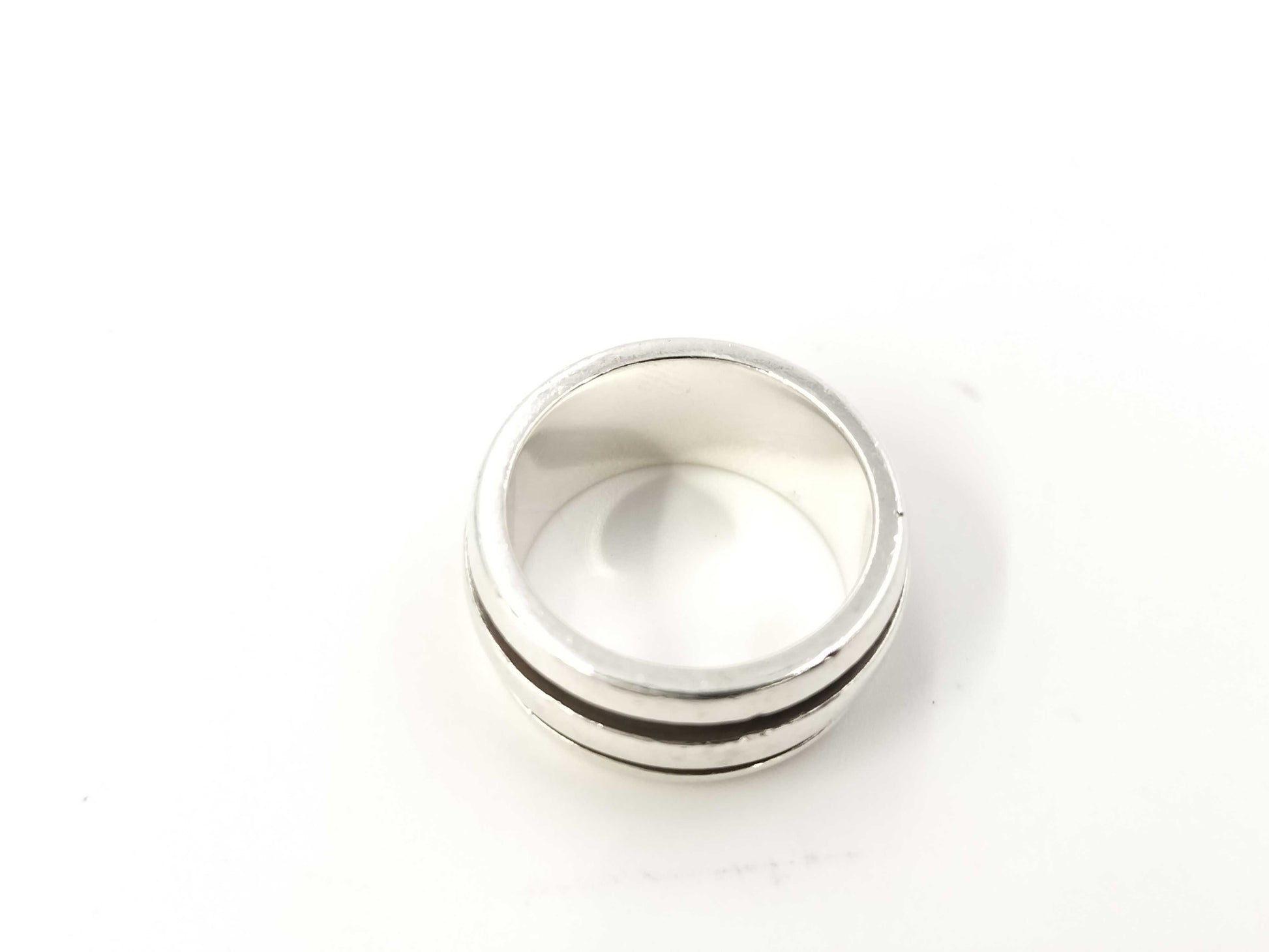 Tiffany&Co. Grooved Double Line 9.6g Ring