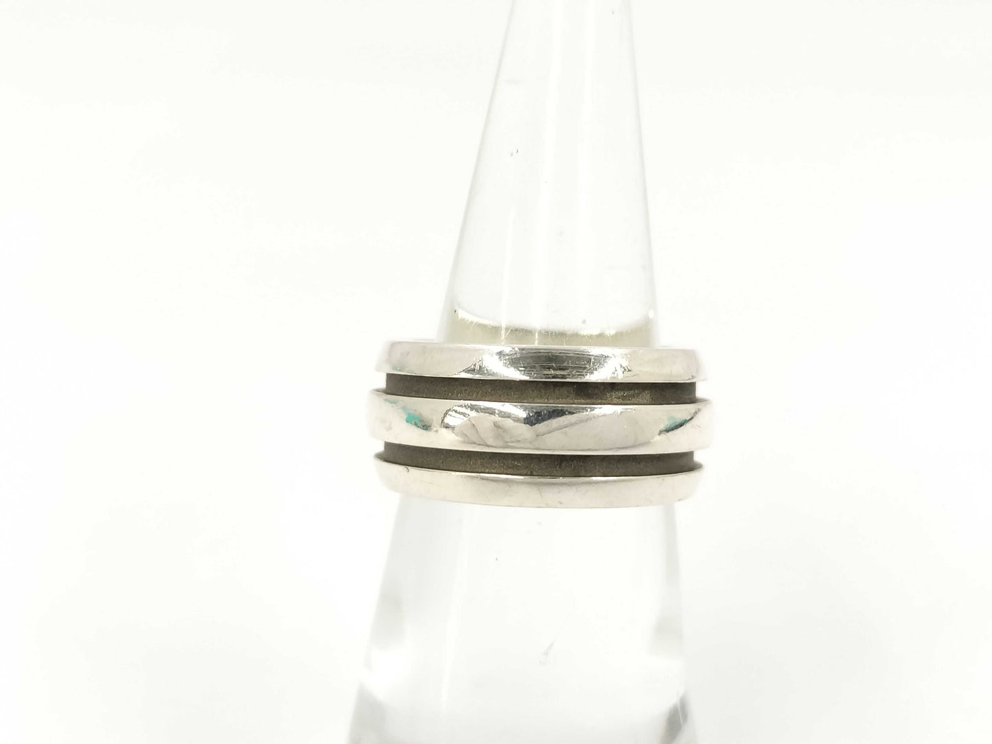 Tiffany&Co. Grooved Double Line 10.0g Ring