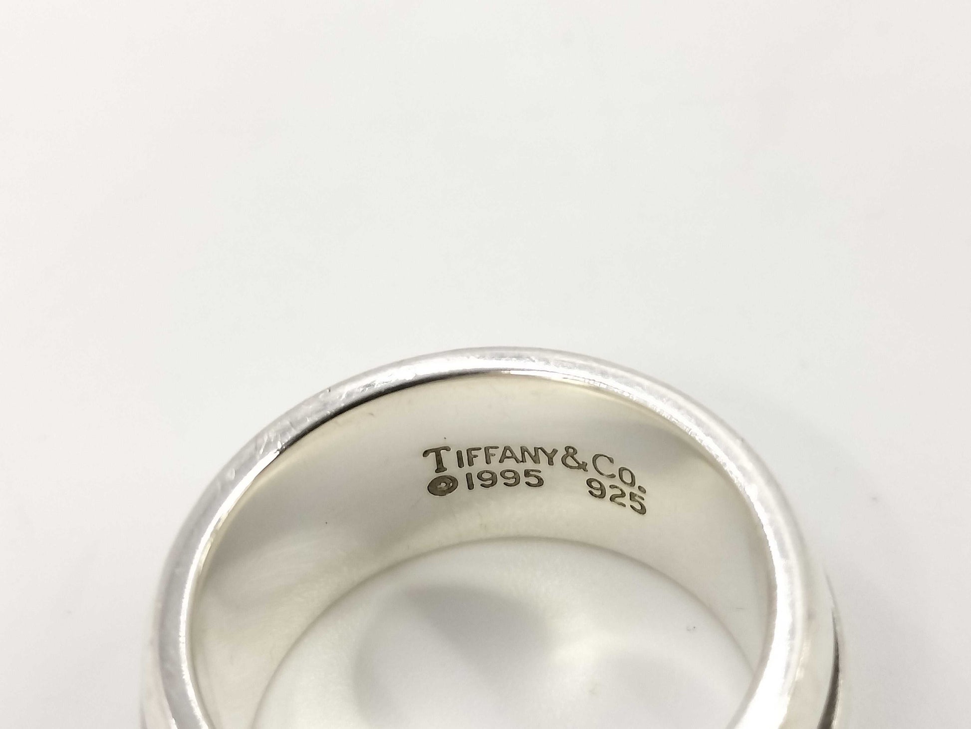 Tiffany&Co. Grooved Double Line 10.0g Ring