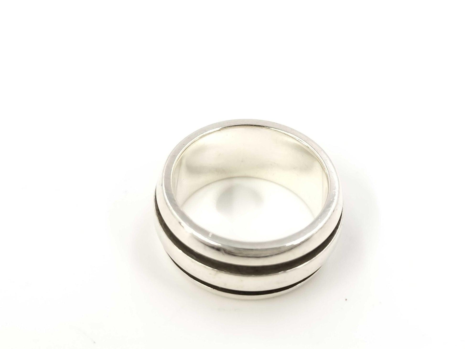 Tiffany&Co. Grooved Double Line 10.0g Ring