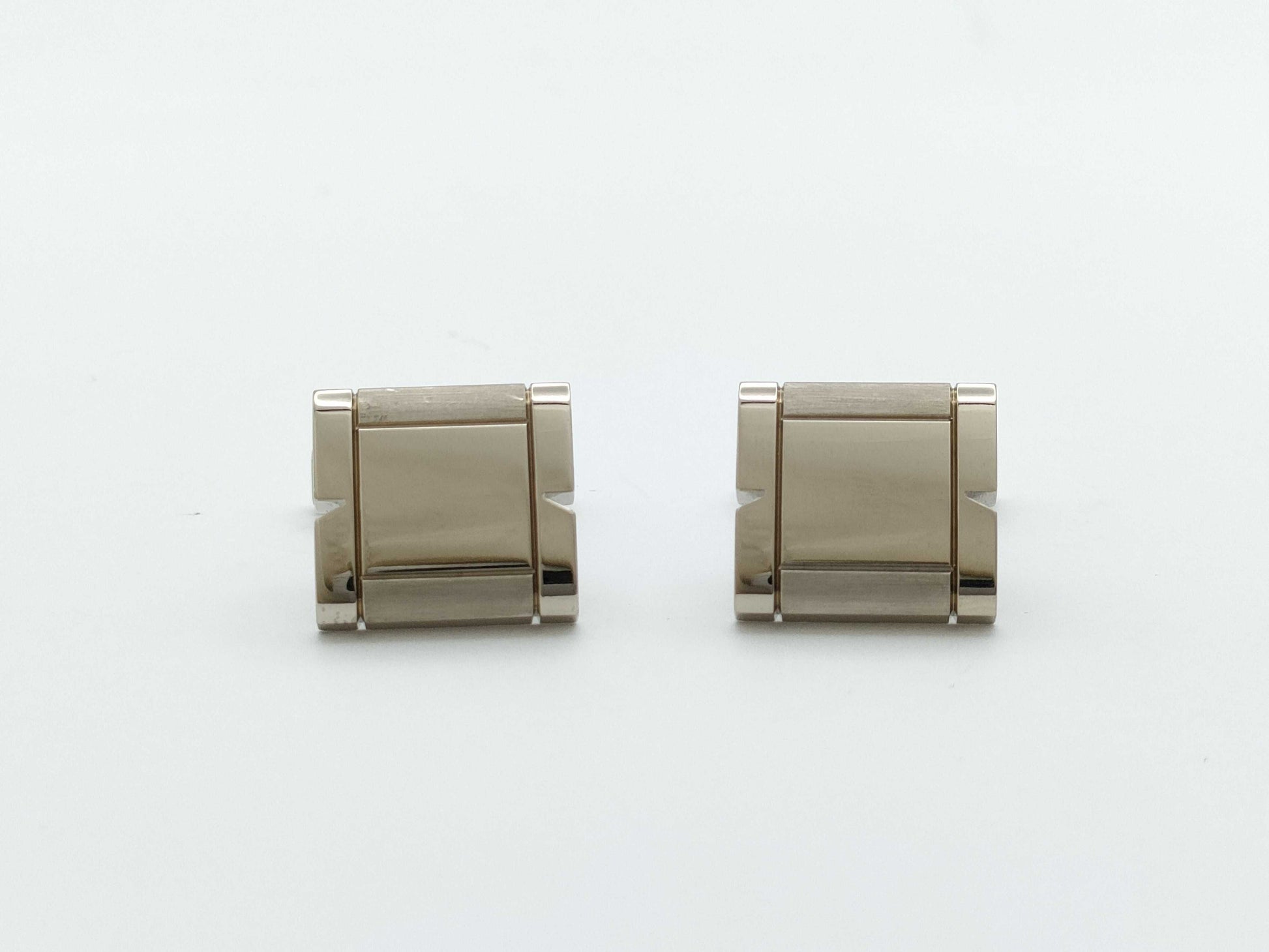 Cartier Tank Francaise WG 750 22.4g Tie Pin Cuffs