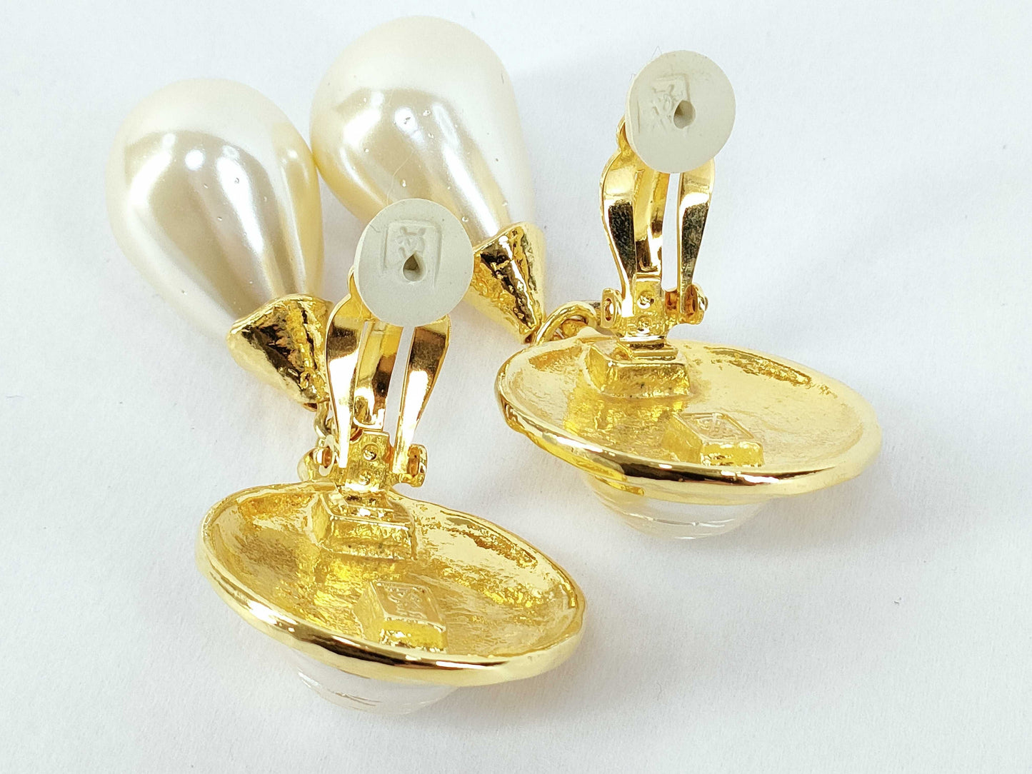 Yves Saint Laurent YSL Pearl Earrings