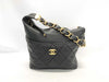 CHANEL Matelasse Hobo Bag, Black, Gold Hardware, Random Number, Shoulder Bag