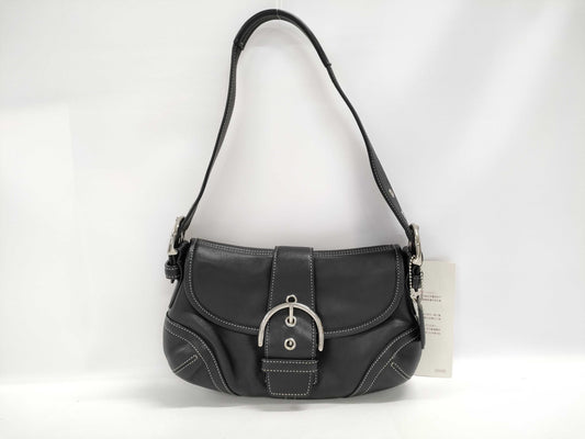 COACH Black Leather Handbag