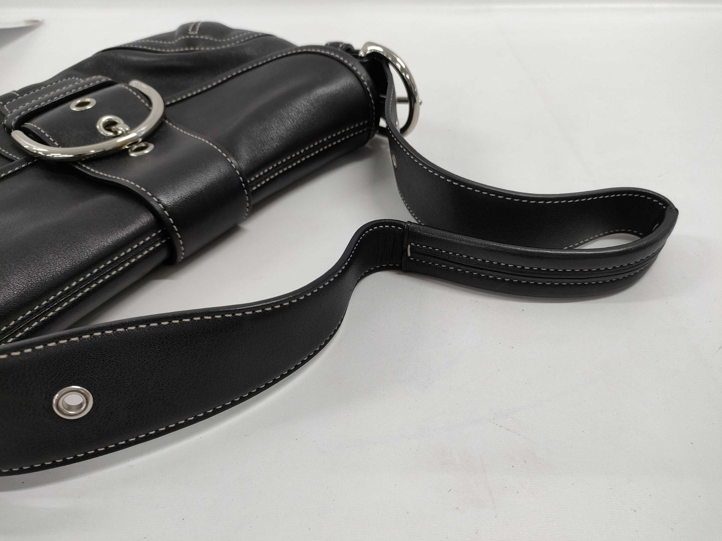 COACH Black Leather Handbag