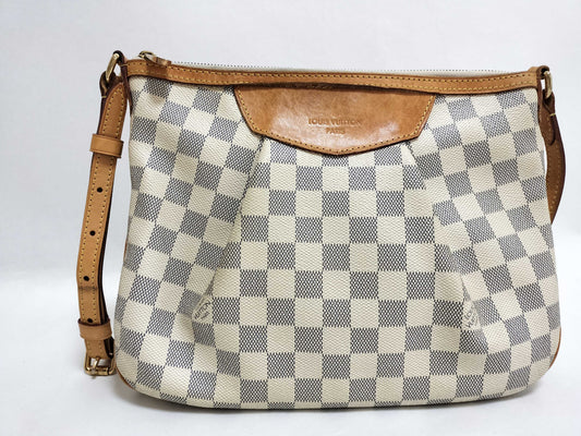 LOUIS VUITTON Damier Azur Syracuse PM Shoulder Bag N41113/GI2154