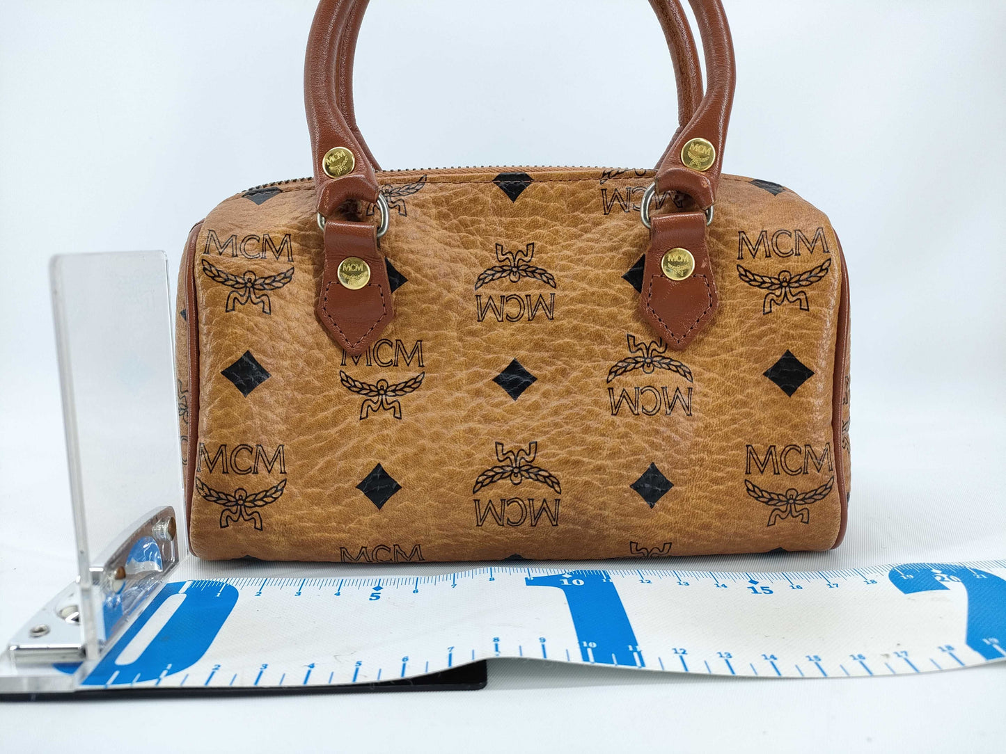 MCM Visetos Handbag 2-Way Handbag