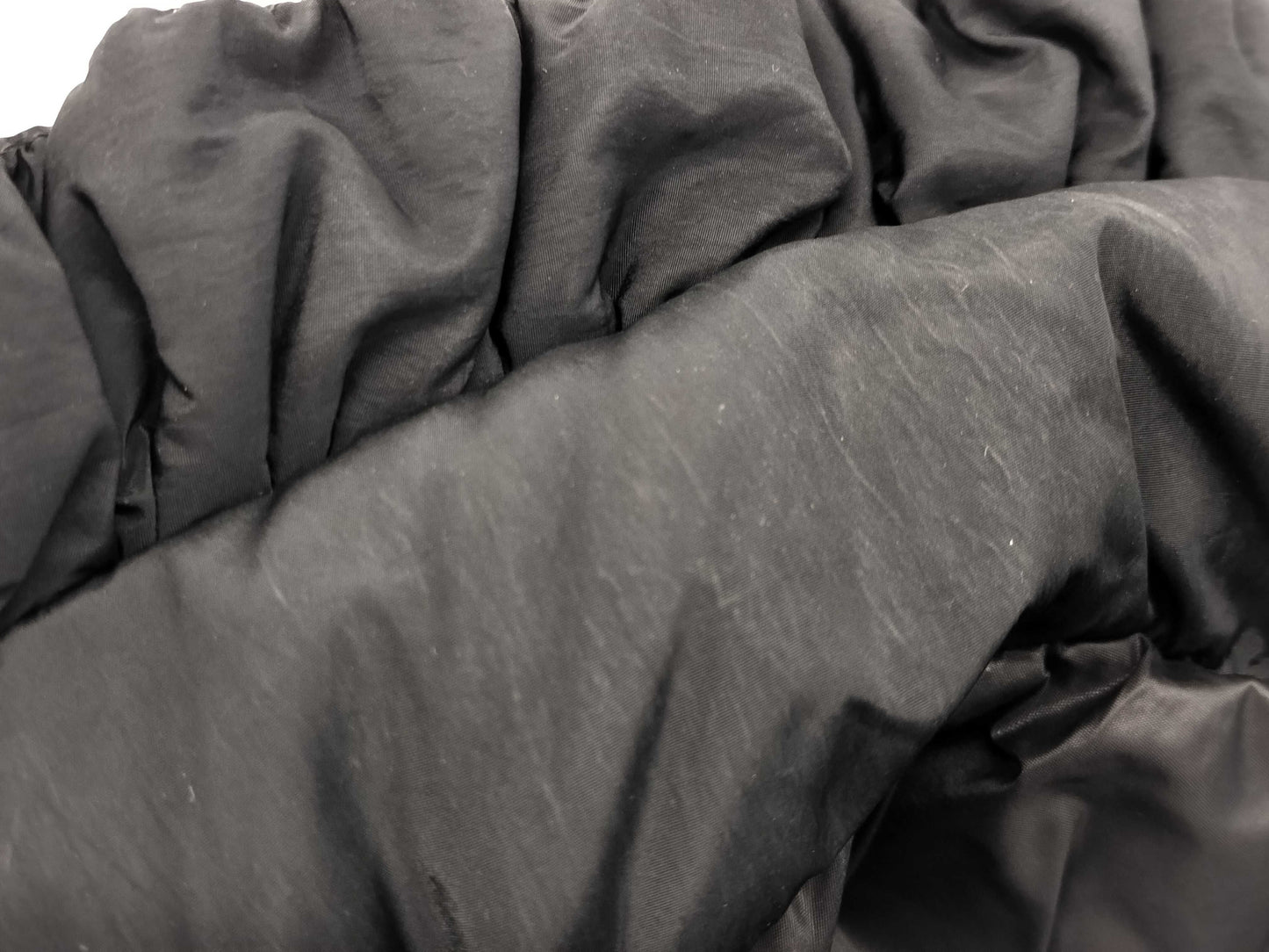 MONCLER Down Nylon Size 1 Black Ruffle Women's Jacket