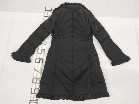 MONCLER Down Nylon Size 1 Black Ruffle Women's Jacket