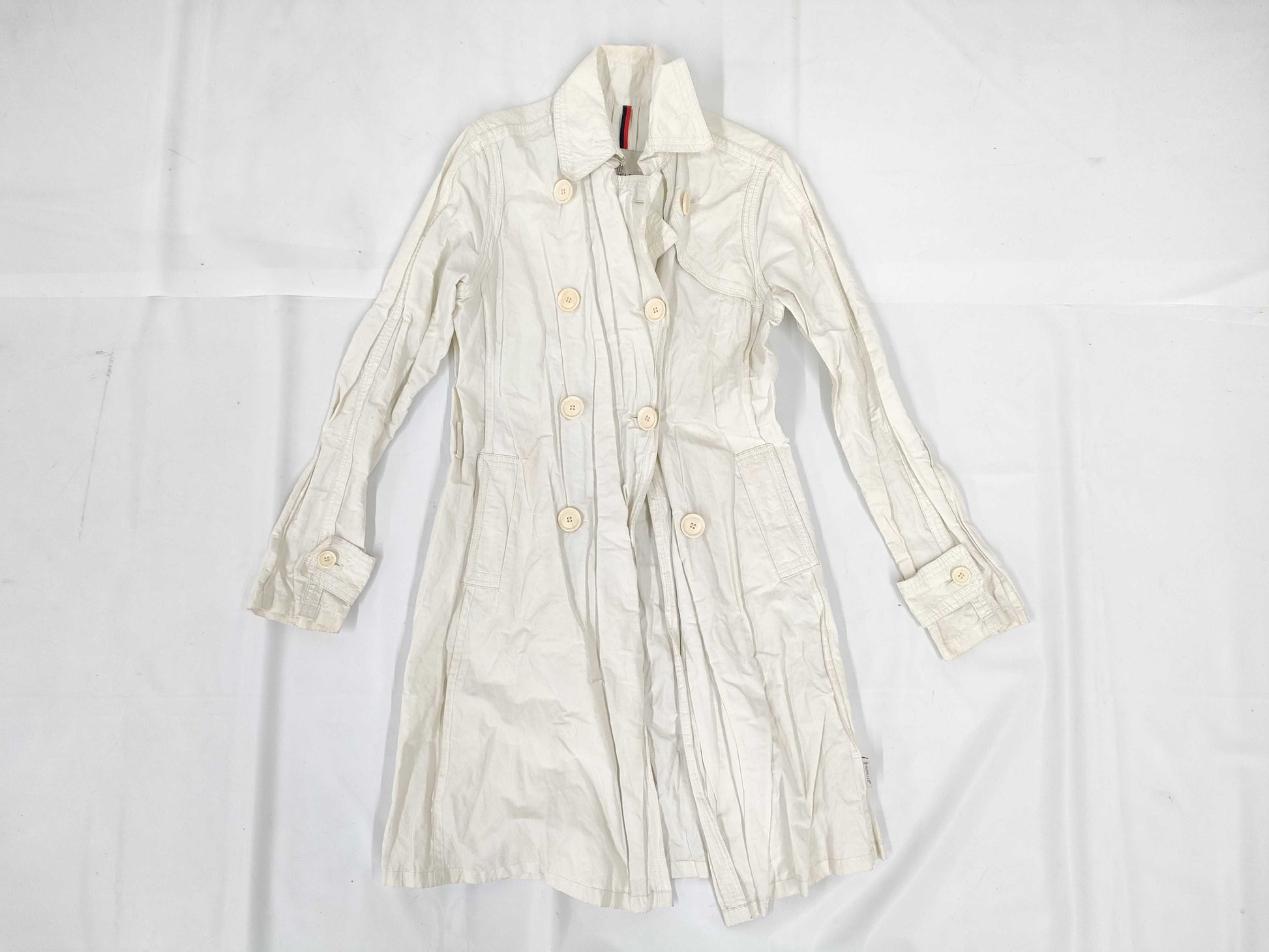 MONCLER White Nylon Size 1 Jacket