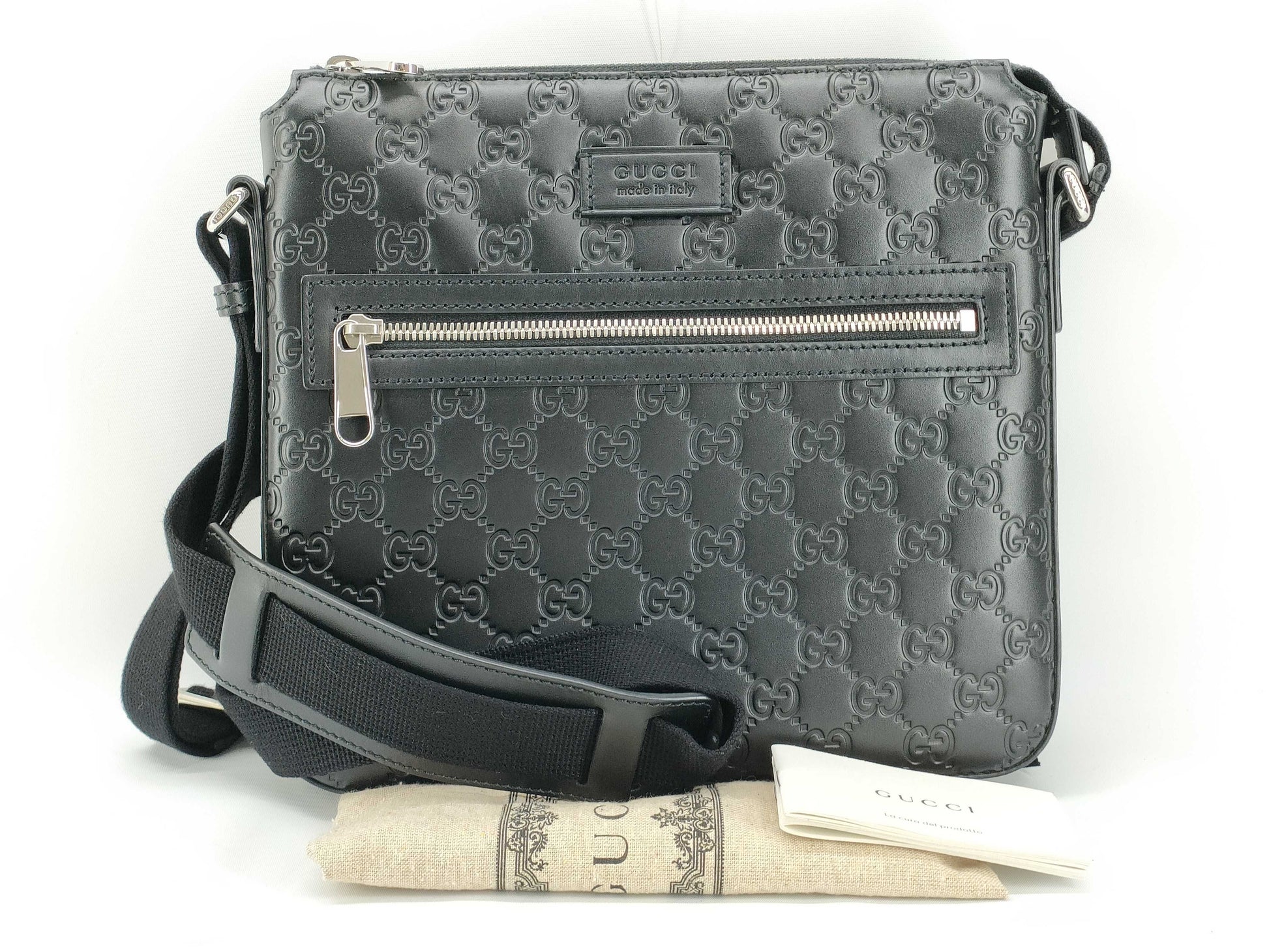 GUCCI Guccissima Gucci GGssima embossed shoulder bag shoulder bag