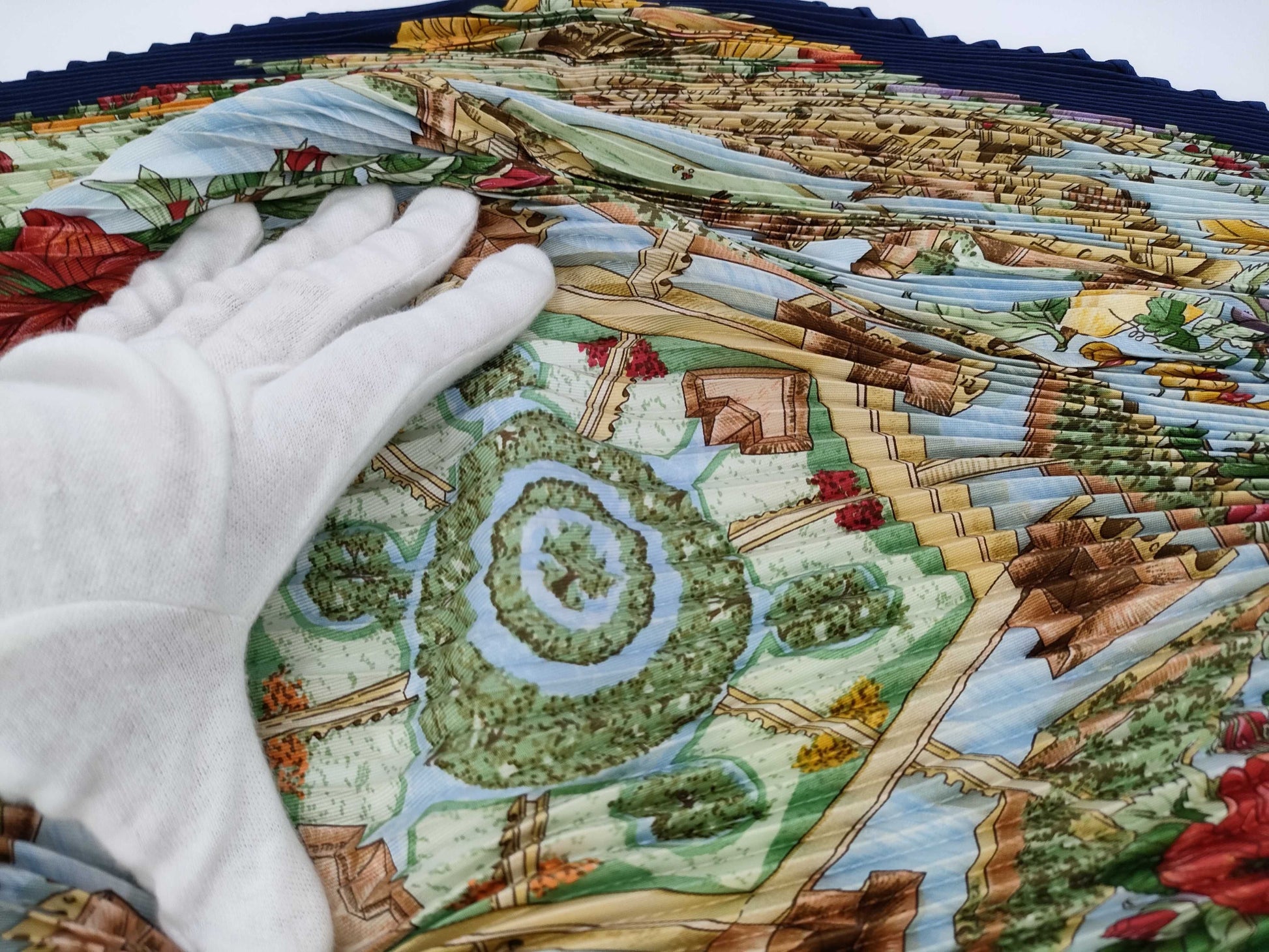 HERMES Carre Pleated Scarf Scarf