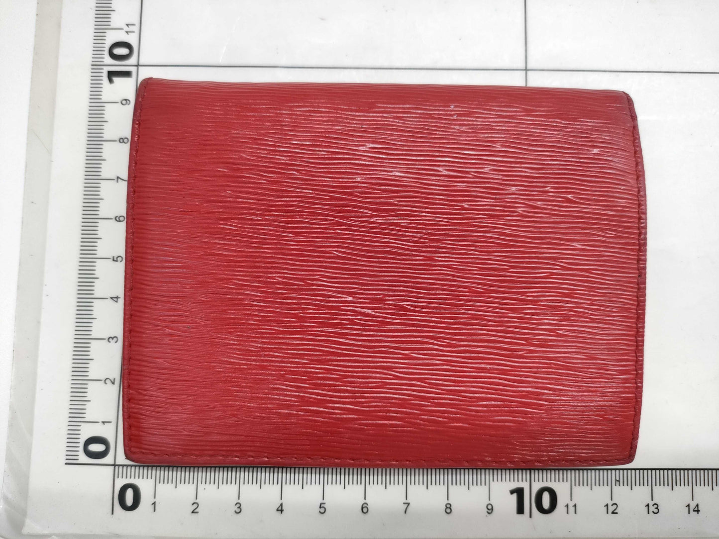 PRADA Bi-Fold Wallet Leather Red Wallet