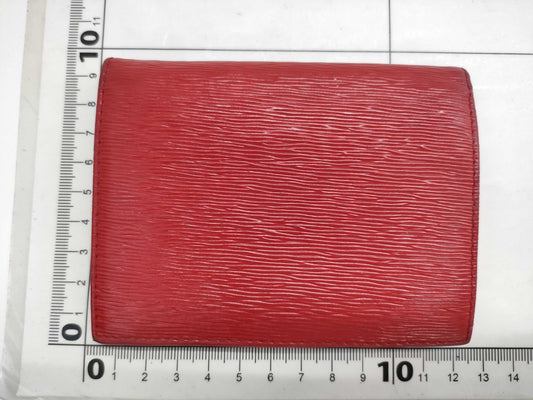 PRADA Bi-Fold Wallet Leather Red Wallet