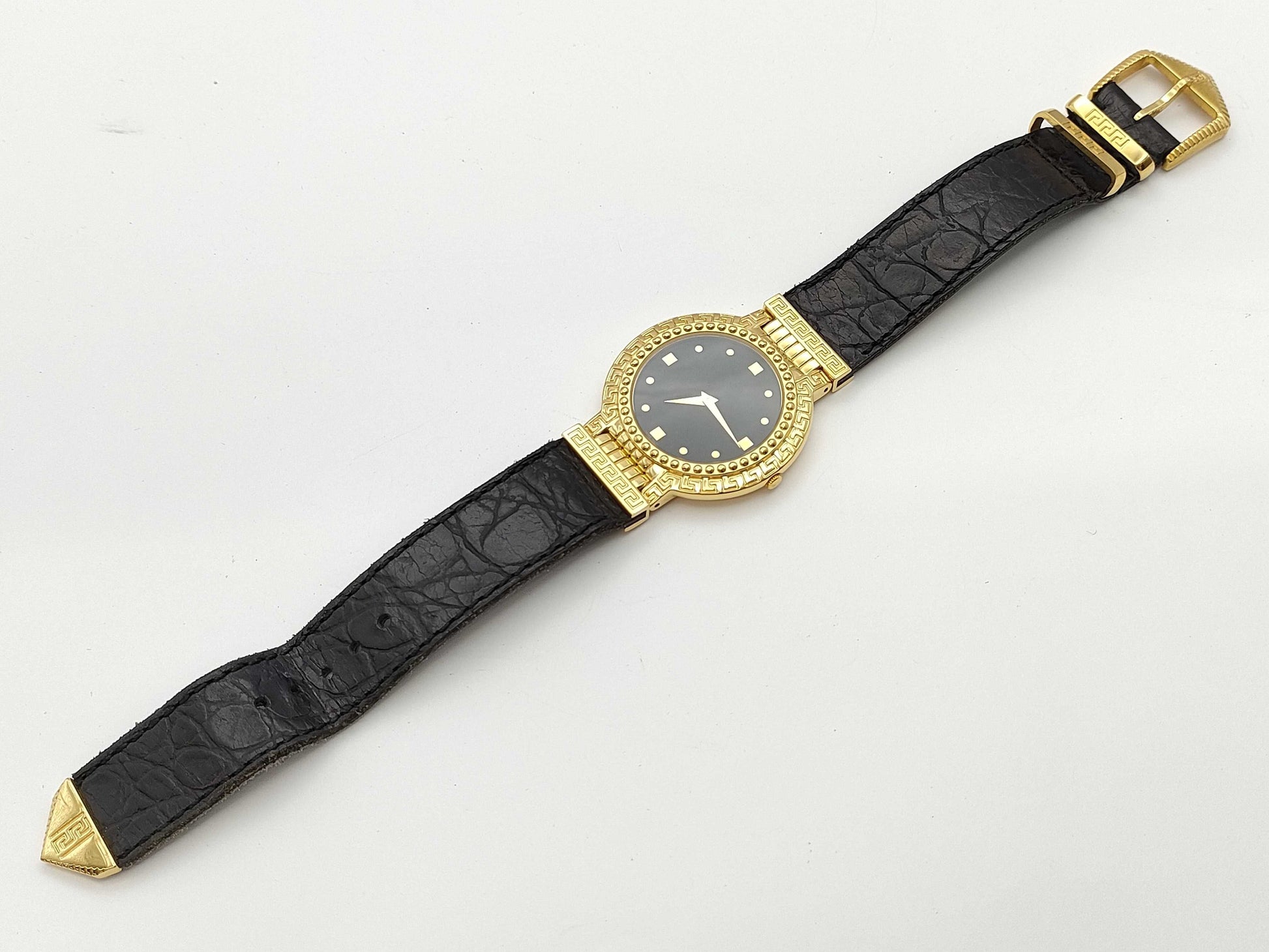 VERSACE 01767 7008011 Quartz Black Dial Women's Watch