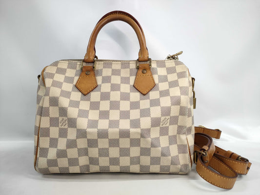 LOUIS VUITTON Azur Speedy Bandouliere 25 2-way Boston Bag DU1103 Boston Bag