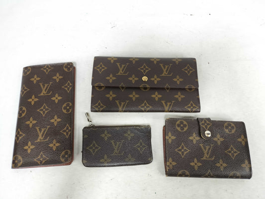 LOUIS VUITTON Monogram Wallet Set of 4