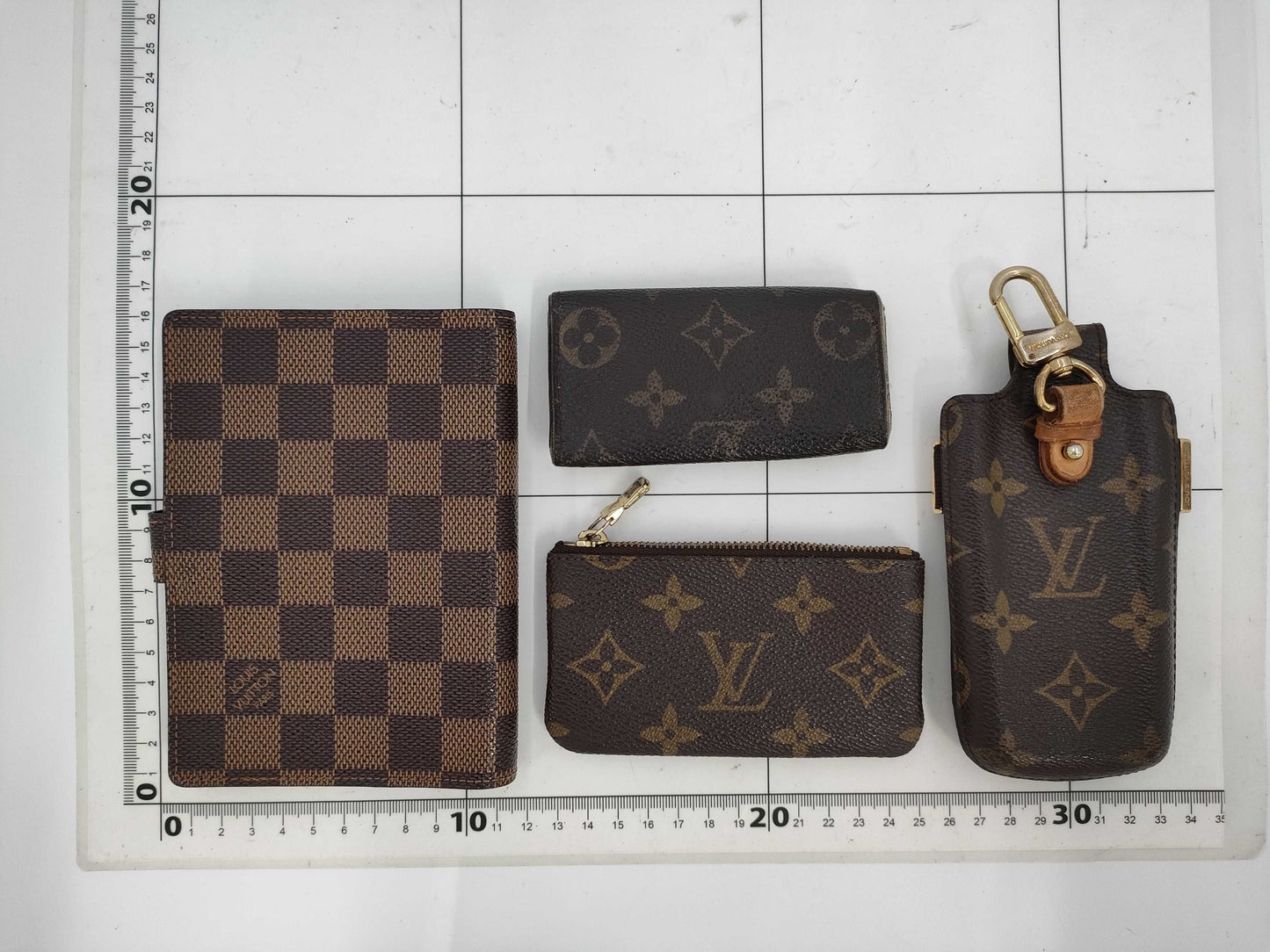 LOUIS VUITTON Vuitton Monogram Damier Accessory Set of 4 Wallets