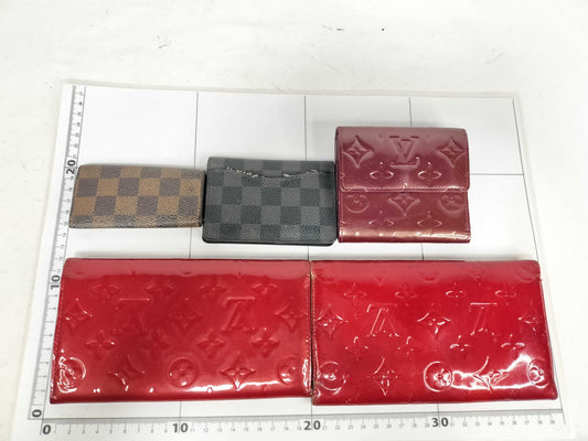 LOUIS VUITTON Vernis Damier Wallet 5-Piece Set