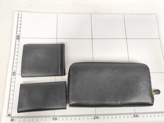 PRADA Saffiano Wallet and Key Case 3-Piece Set