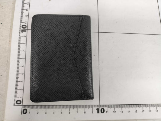 LOUIS VUITTON Taiga Noir Organizer de Poche M30283 RFID Card Case, Pass Case, Card Case, Pass Case, Business Card Holder