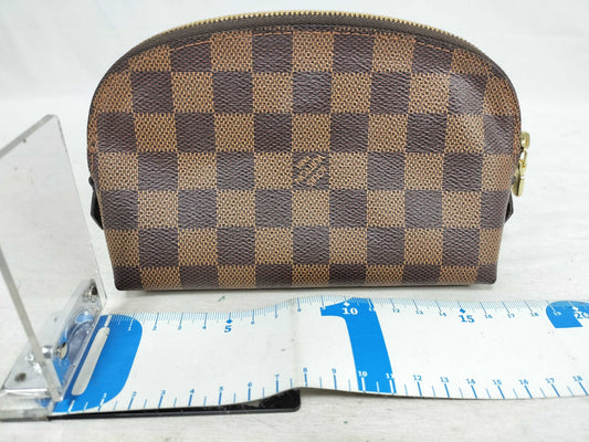 LOUIS VUITTON Damier Cosmetic PM Monogram Pouch N47516