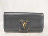 LOUIS VUITTON Taurillon Portefeuille Capucines Noir M61248 Wallet