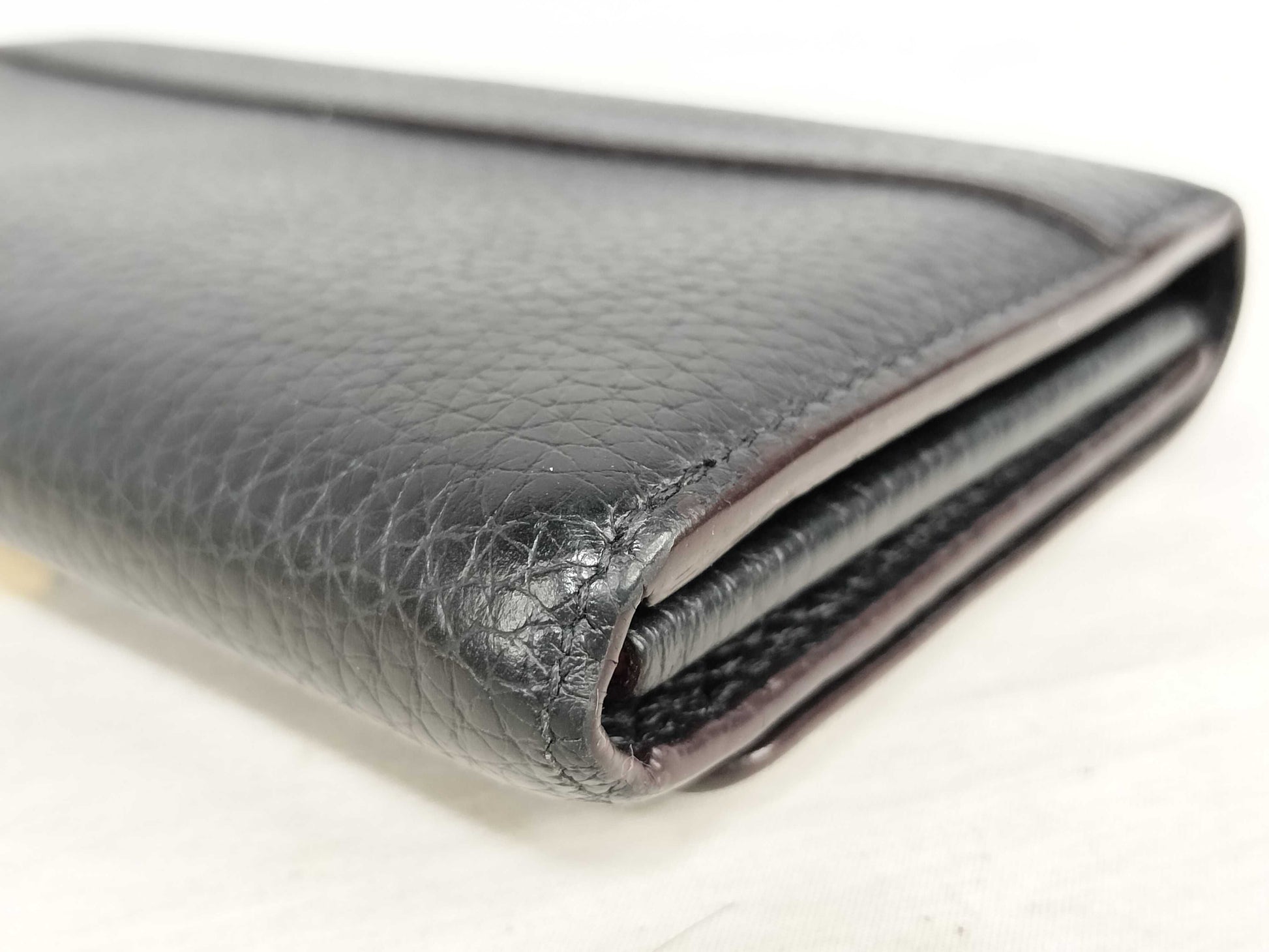 LOUIS VUITTON Taurillon Portefeuille Capucines Noir M61248 Wallet