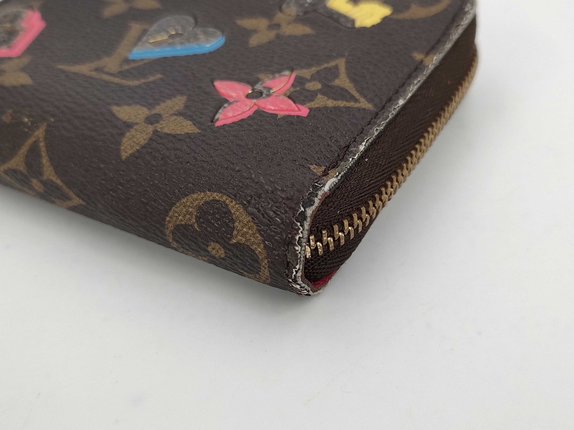 LOUIS VUITTON Vuitton Monogram Love Lock Zippy Coin Purse M64118 Wallet