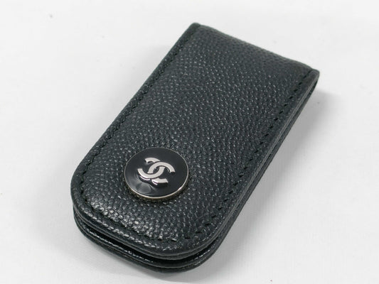 CHANEL Caviar Skin Coco Mark Money Clip Other Accessories