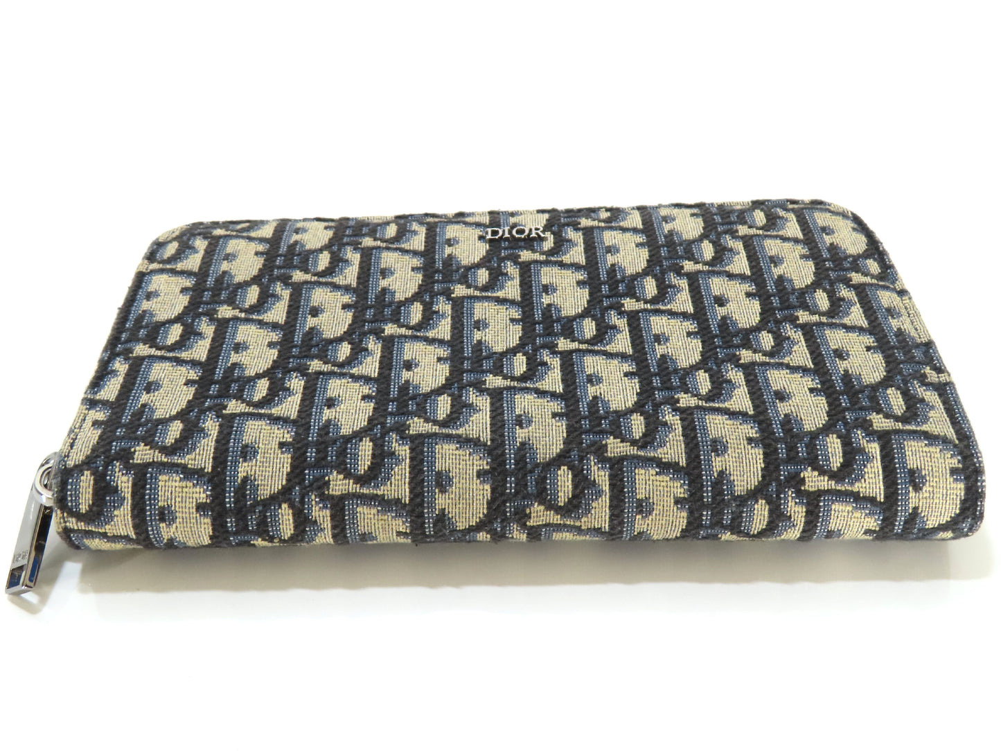 Dior Trotter Oblique Round Zip Long Wallet